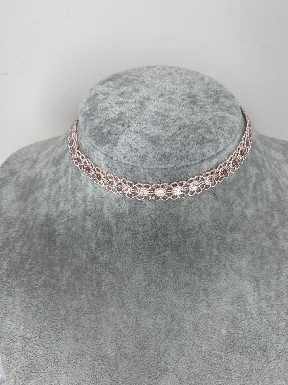 Pale Pink Lolita Lace Choker 15" Long 3/8" wide Fairy Romantic